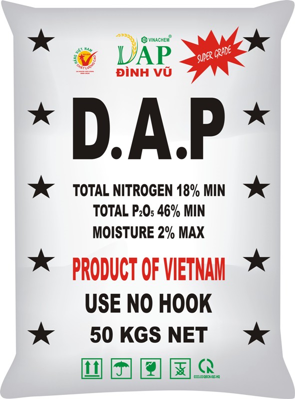 DAP Đình Vũ sản xuất thành công trên quy mô công nghiệp và chính thức đưa ra thị trường phân bón DAP chất lượng cao, hàm lượng dinh dưỡng 64%